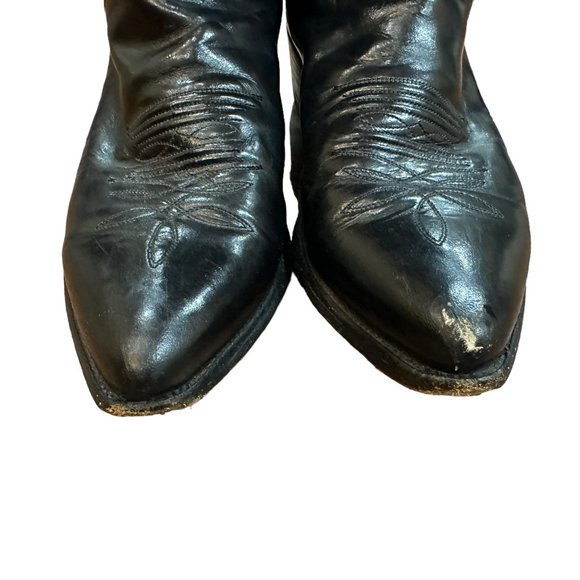 Men's Justin Classic Cowboy Western Boots with Black Corona Cowhide Foot SZ 9.5D - Picture 6 of 10